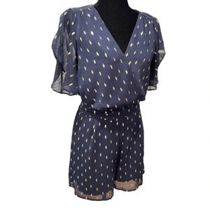 NWT NAF NAF Romper in Bleu Marine